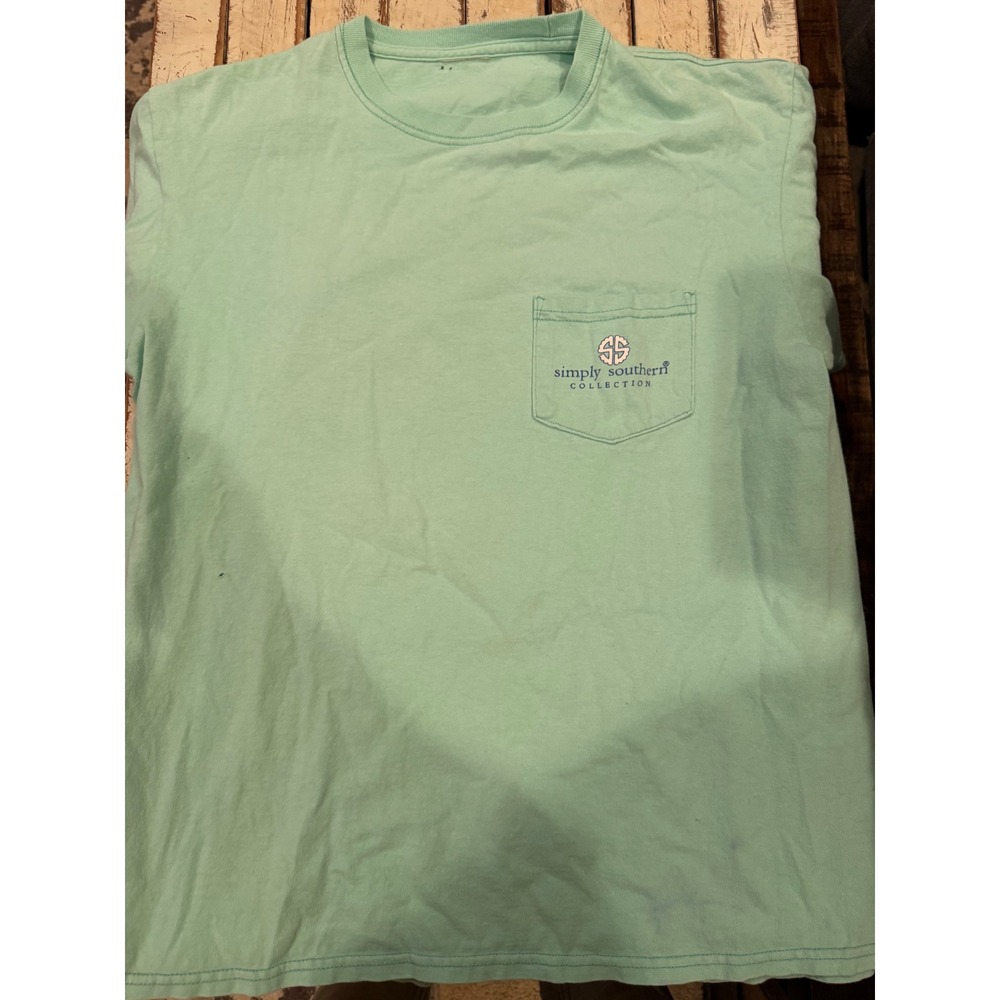 Simply Southern Mint Green Elephant Love All The Little Things Pocket T-Shirt
